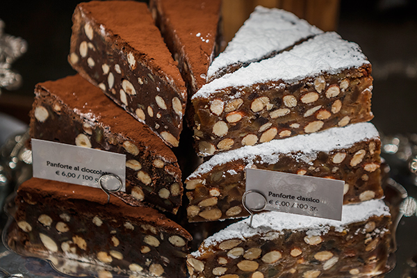 Close up of panforte