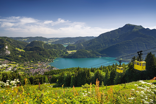 Summer lift in St Gilgen in Austria