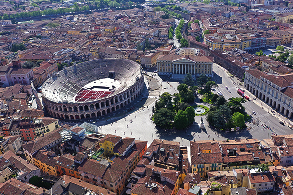 Aerial view of Verona